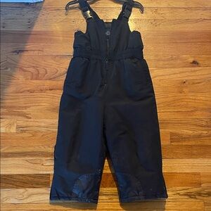 Faded Glory Black Kids snow bibs